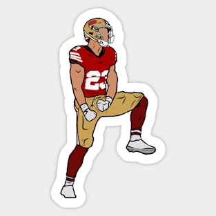 Christian McCaffrey Celebration Sticker